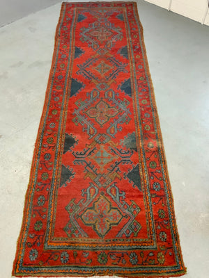 Turkish 'red Turkey' carpet hall kelleigh runner (391 x 126cm)