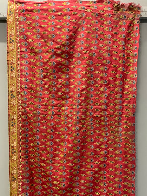 Indo-Pak antique Sindh silk embroidery (69 x 224cm)