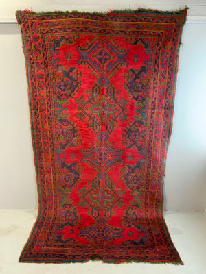 Turkish vintage 'red Turkey' Ushak carpet (306 x 168cm) *AF