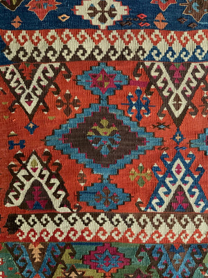 Turkish antique Anatolian kilim (405 x 165cm)