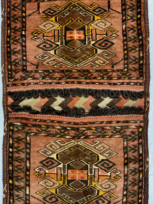Afghan Uzbek Khorjian panier paired bags (102 x 61cm)
