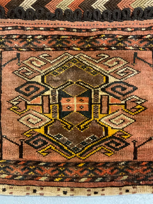 Afghan Uzbek Khorjian panier paired bags (102 x 61cm)