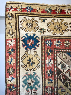 Caucasian antique long rug / runner (312 x 98cm)
