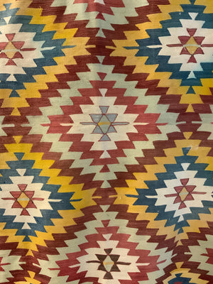 Turkish vintage Monastir/Helvaci kilim (208 x 137cm)