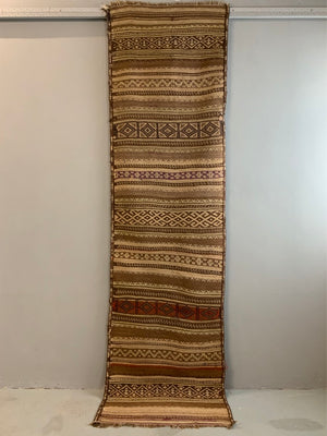 Balouchistan vintage flatweave runner (267 x 72cm)