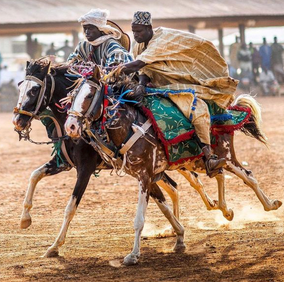 Benin indigo cotton riding coat
