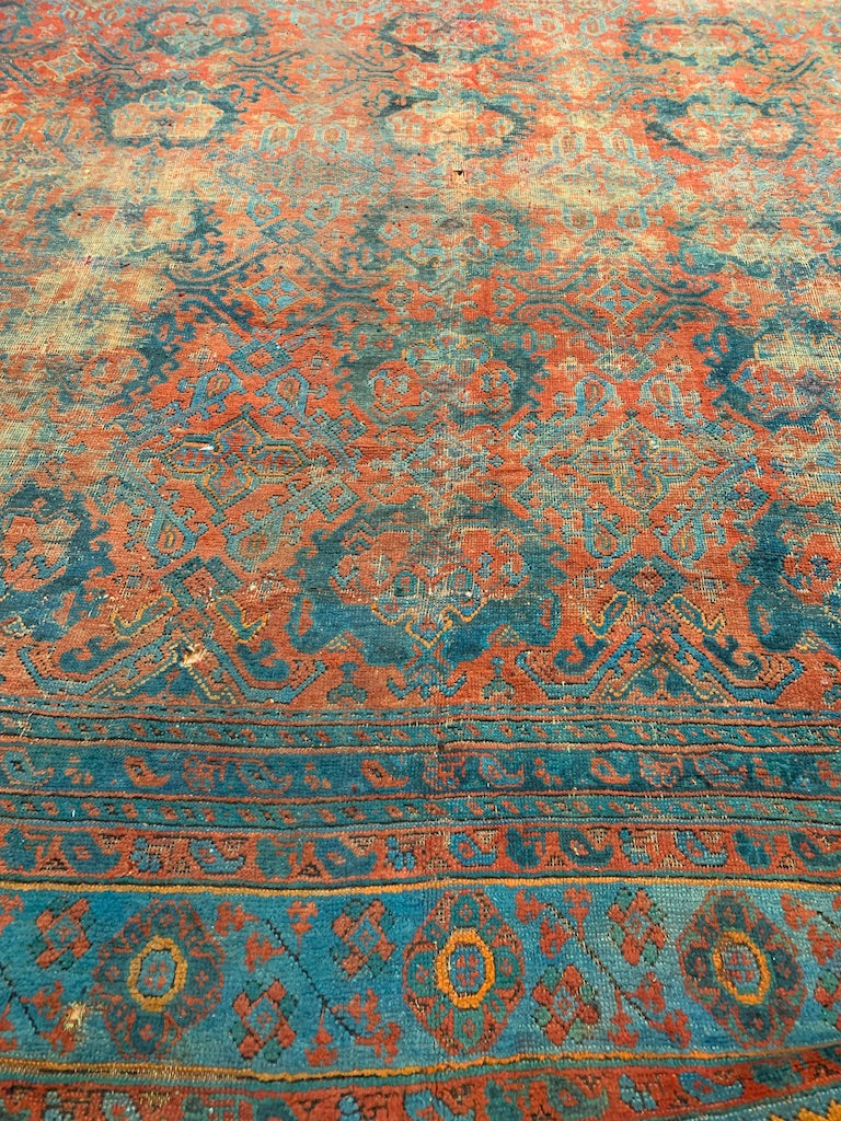 Turkish Ushak oversize carpet (630 x 540cm)