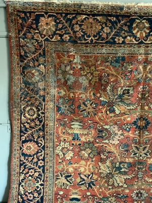 Sultanabad Mahal vintage carpet (362 x 308cm)