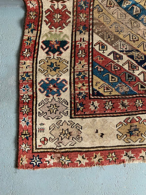 Caucasian antique long rug / runner (312 x 98cm)