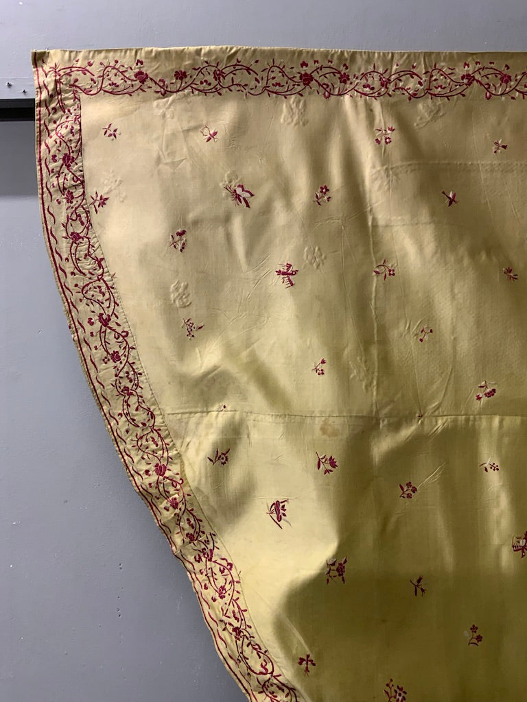 Sino Portuguese antique Parsi work cope (183 x 116cm)