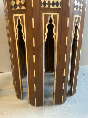 Ottoman antique Turkish decahedron table (53 x 47cm)