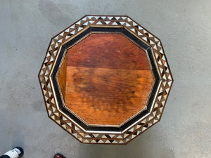Ottoman antique Turkish decahedron table (53 x 47cm)