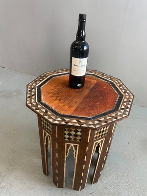 Ottoman antique Turkish decahedron table (53 x 47cm)