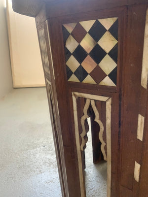 Ottoman antique Turkish decahedron table (53 x 47cm)