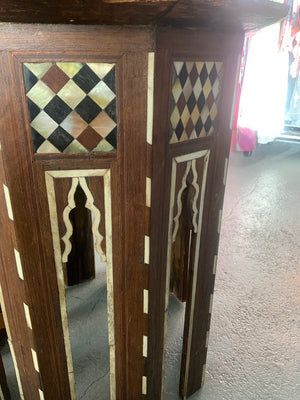 Ottoman antique Turkish decahedron table (53 x 47cm)