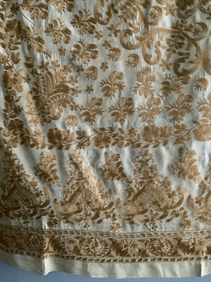 Aleppo antique Aghabani embroidery (115 x 119cm)