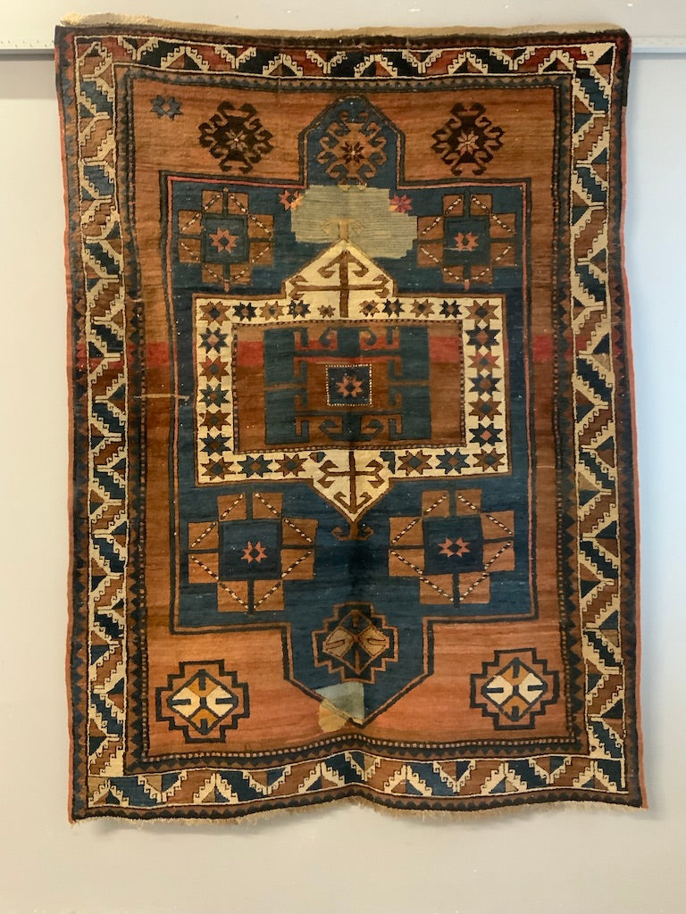 Caucasian antique Kasak rug (201 x 151cm)