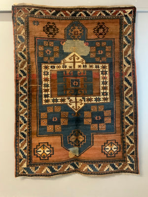 Caucasian antique Kasak rug (201 x 151cm)