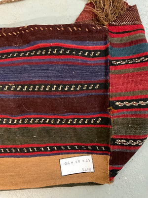 Semnan vintage mafrash portmanteau (104 x 48 x 48cm)