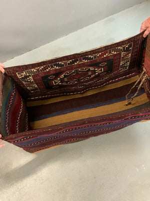 Semnan vintage mafrash portmanteau (104 x 48 x 48cm)