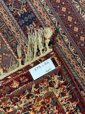 Afshar antique soumak carpet (272 x 165cm)