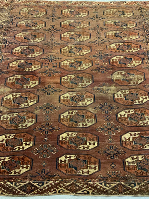 Turkmen antique Kizil Ayak carpet fragment (191 x 186cm) *AF