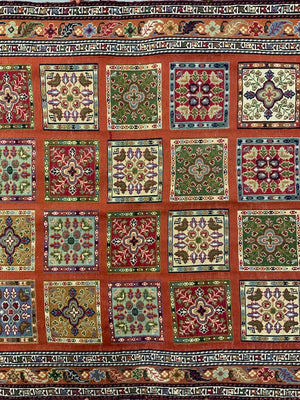 Unused small soumak rug (104 x 100cm)