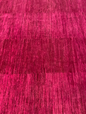 Indian handknotted pink carpet (293 x 238cm) *new