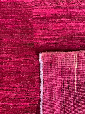 Indian handknotted pink carpet (293 x 238cm) *new