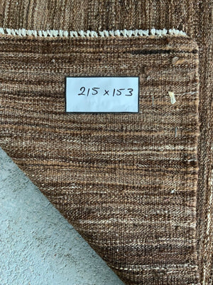 Plainweave modern flatweave rug (215 x 153cm)