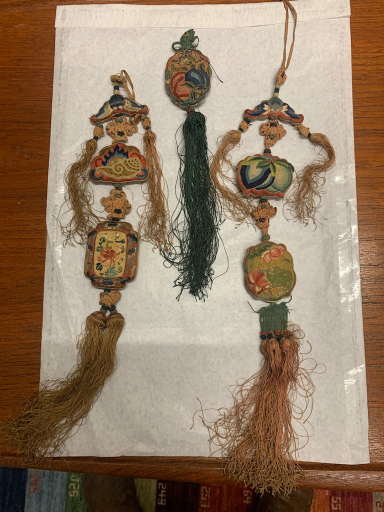 Chinese Qing antique 'zhongguo jie' tassels (3)