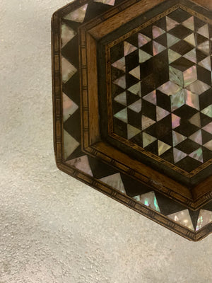 Miniature antique Levantine table (29 x 21cm)