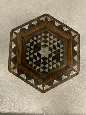 Miniature antique Levantine table (29 x 21cm)