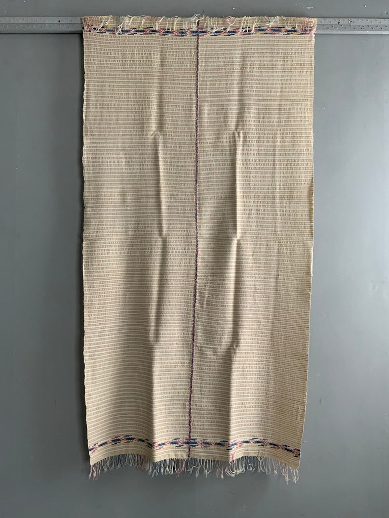 Balkan or Turkish vintage cotton / fine wool sash (186 x 99cm)