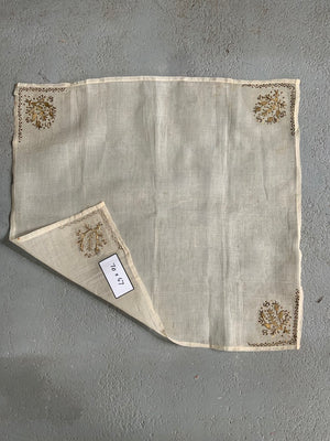 Ottoman antique silk gauze (70 x 67cm)
