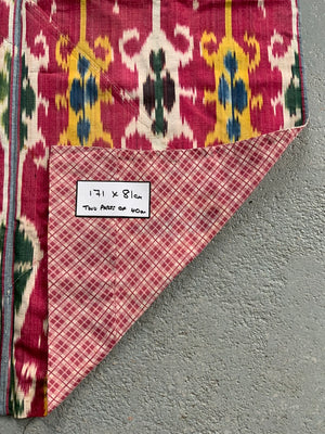 Uzbekistan antique ikat Adras panel (171 x 81cm)