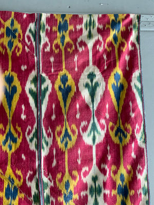 Uzbekistan antique ikat Adras panel (171 x 81cm)