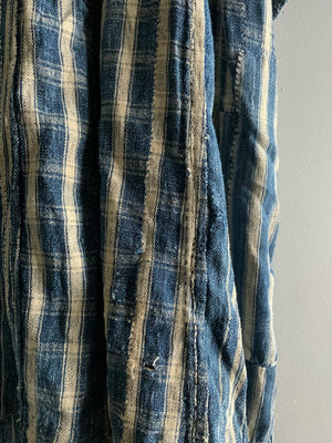 Benin indigo cotton riding coat