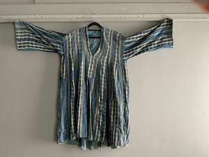 Benin indigo cotton riding coat