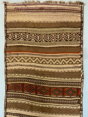 Balouchistan vintage flatweave runner (267 x 72cm)