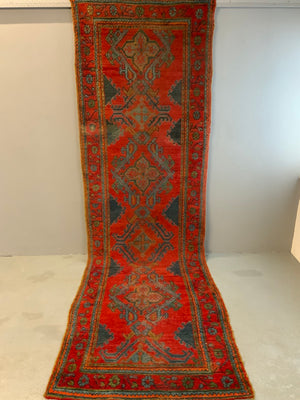 Turkish 'red Turkey' carpet hall kelleigh runner (391 x 126cm)