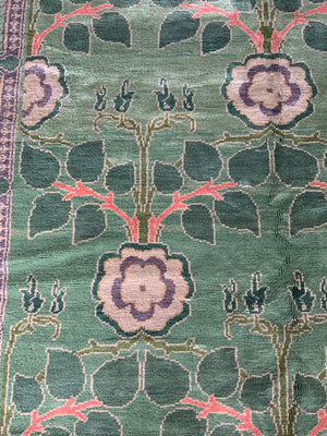 CROR Turkish carpet manner of CF Voysey (347 x 269cm) *new