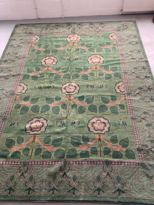 CROR Turkish carpet manner of CF Voysey (347 x 269cm) *new