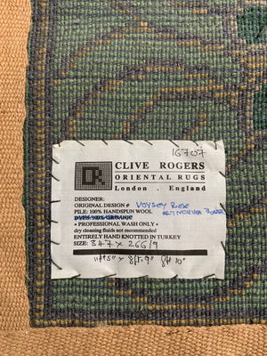 CROR Turkish carpet manner of CF Voysey (347 x 269cm) *new