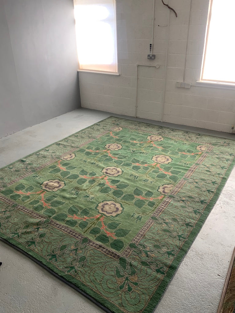 CROR Turkish carpet manner of CF Voysey (347 x 269cm) *new