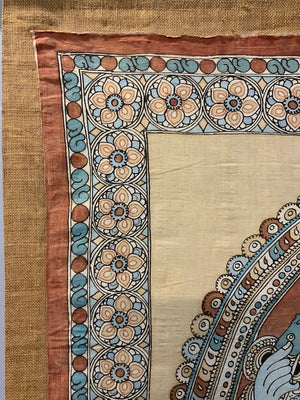 Indian Kalamkari Palmpore of Shiva (186 x 125cm)