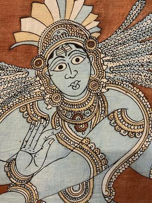 Indian Kalamkari Palmpore of Shiva (186 x 125cm)