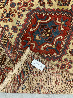 Caucasian Shirvan antique long rug runner (368 x 123cm)