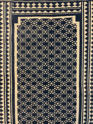 Yazdi antique flatweave small rug (130 x 75cm)