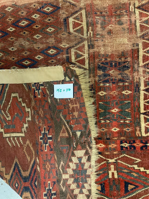 Turkmen antique Yomut ensi rug (152 x 114cm) *AF